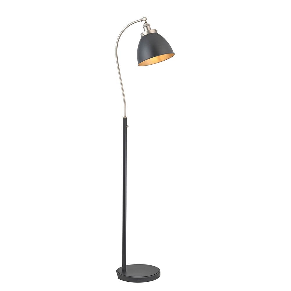 Franklin Matt Black & Pewter Floor Lamp