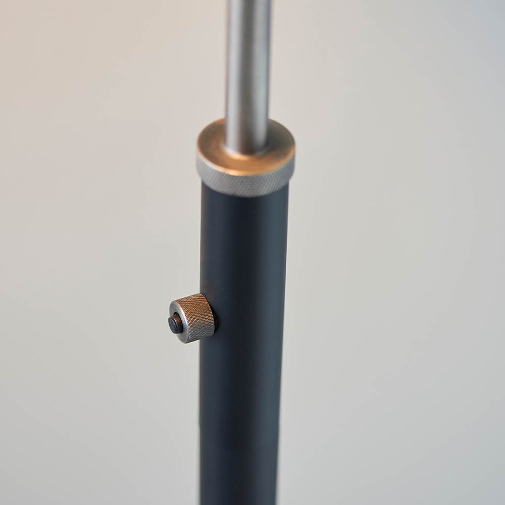 Franklin Matt Black & Pewter Floor Lamp