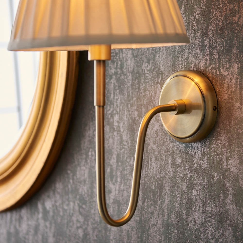 Rouen Wall Light in Antique Brass Bracket Only