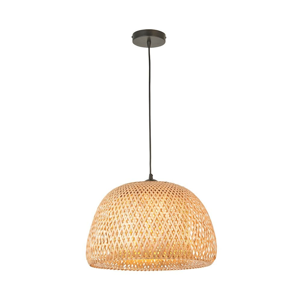 Bali Sphere Shaped Natural Raffia Pendant