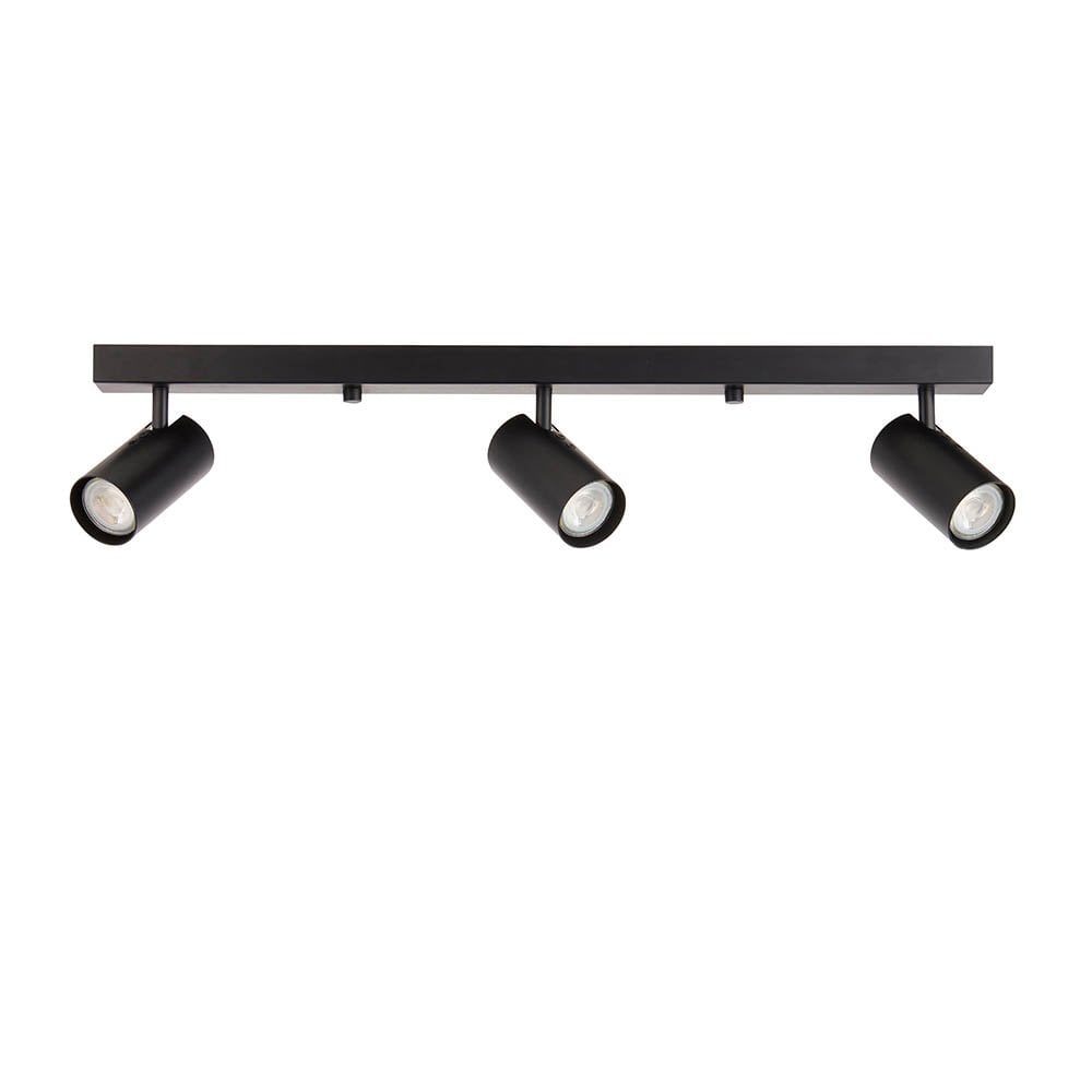 Rez 3 Light Flush Spotlight in Matt Black