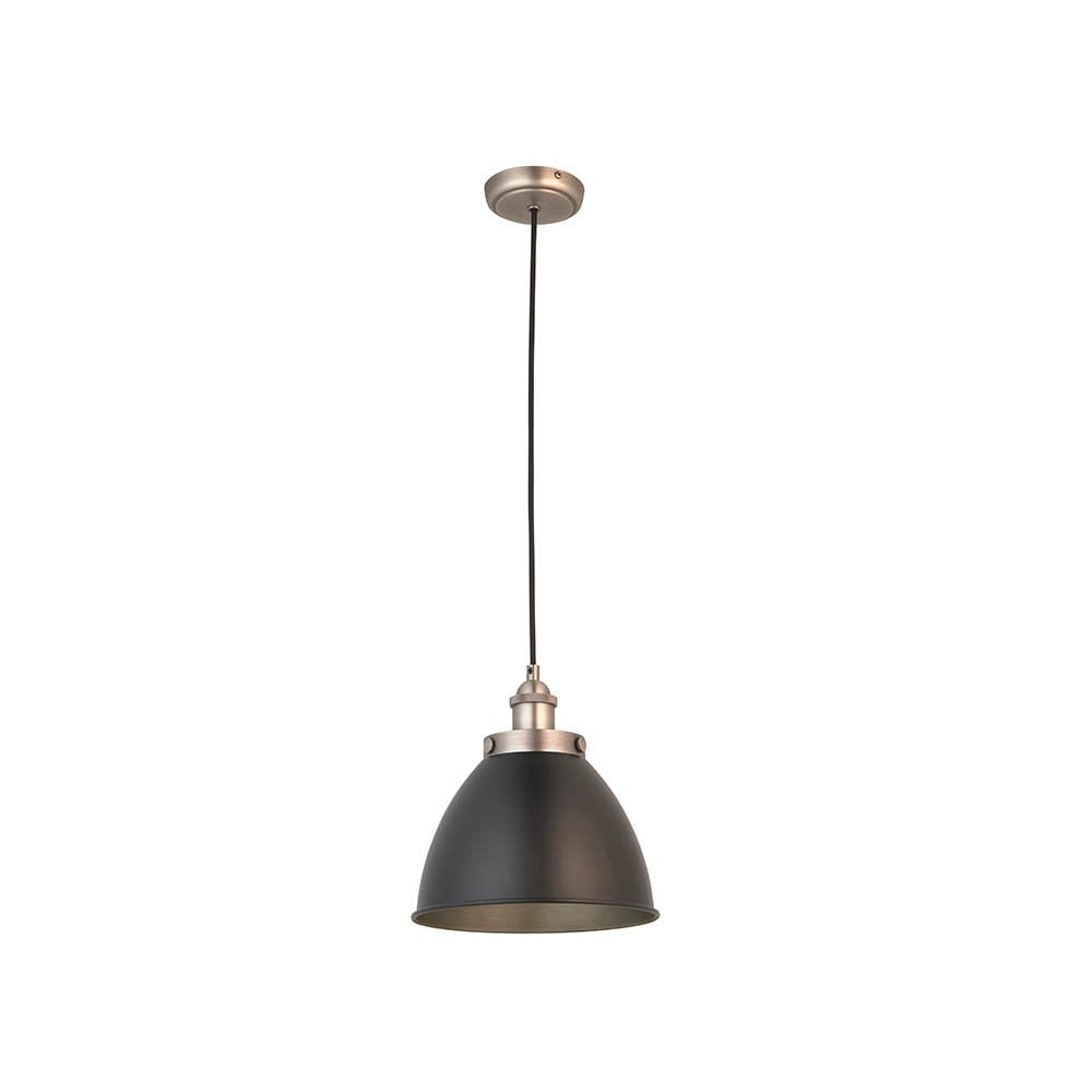 Franklin Matt Black & Pewter Pendant Diameter 235mm
