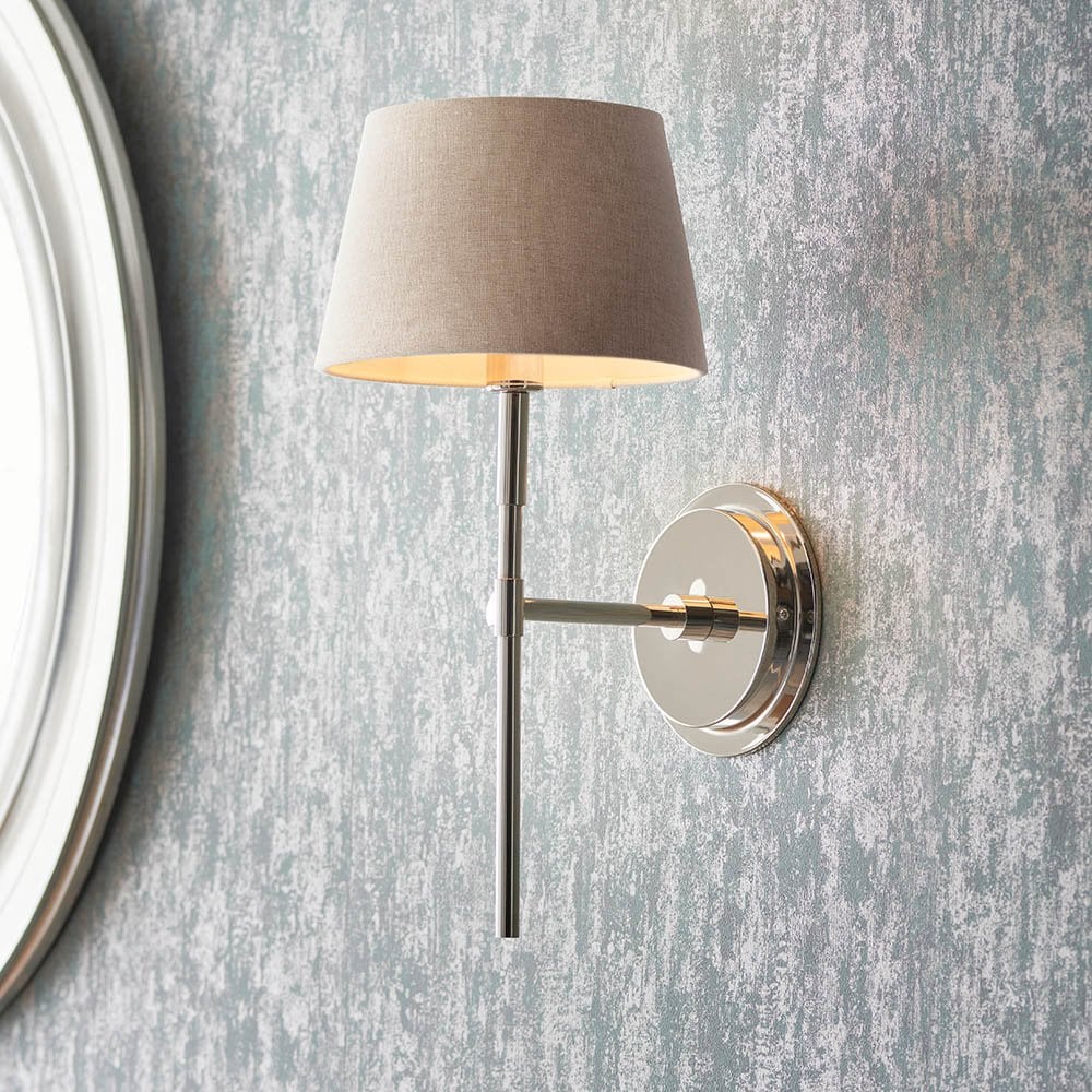 Rennes Wall Light in Polished Bright Nickel Bracket Only