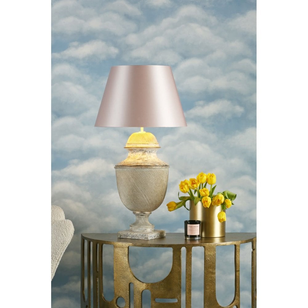Lattice Table Lamp in Cream Base Only