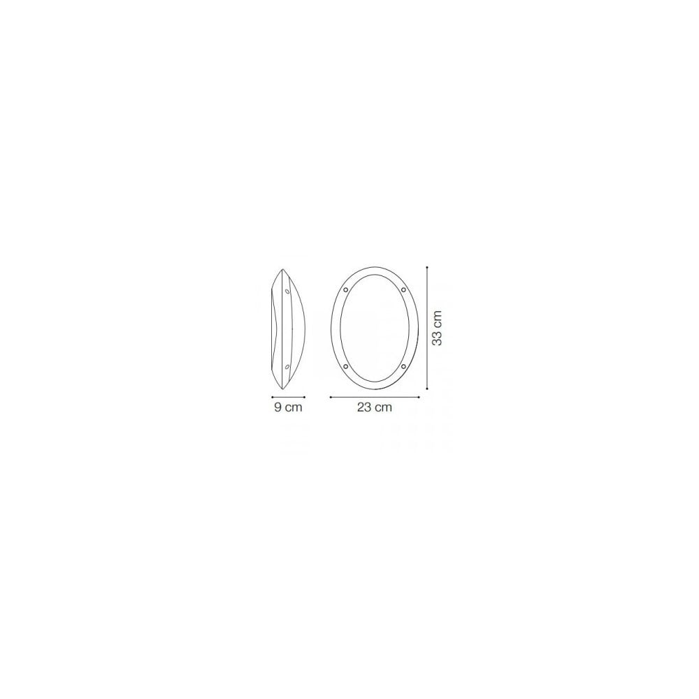 Maddi E27 Opal Bulkhead in Black