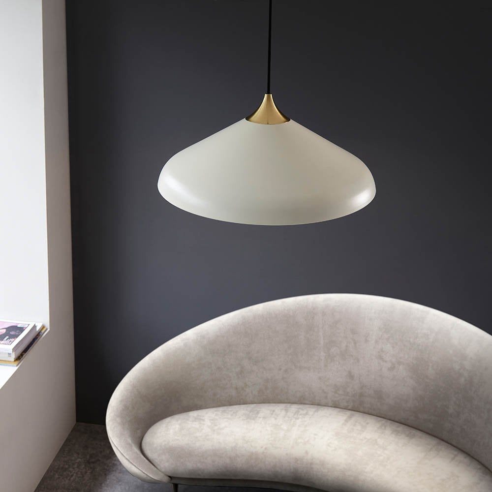 Glo Warm White & Brass Single Pendant