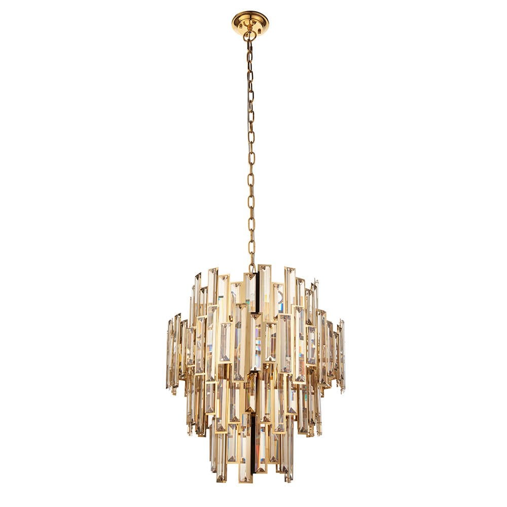 Viviana Gold & Champagne 12 Light Chandelier