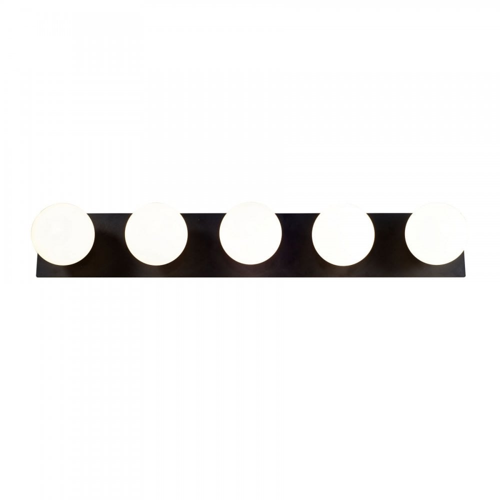 Vanity 5 Light Matt Black IP44