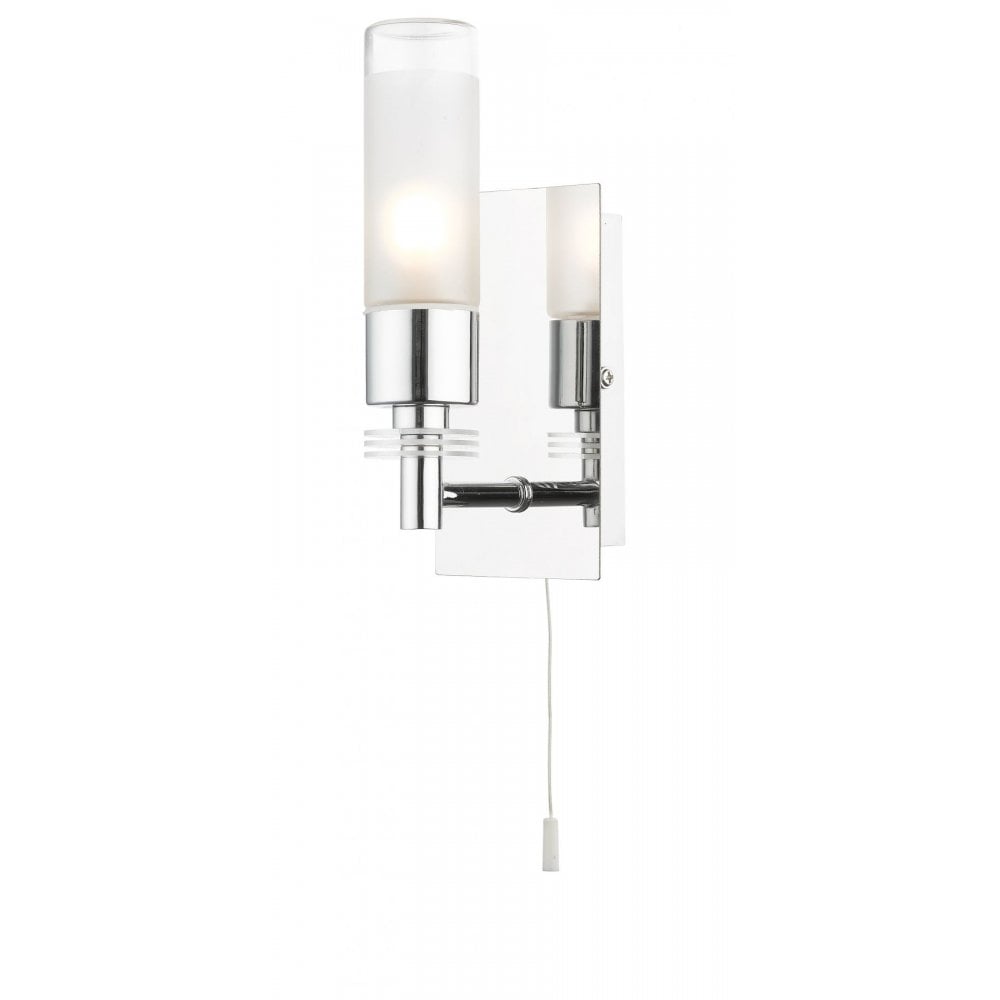 Saturn 1 Light Bathroom Polished Chrome Wall Light IP44