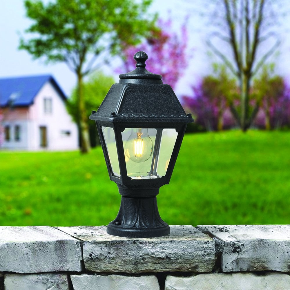 Mikrolot Mary E27 Black Post/Pillar Top Lantern