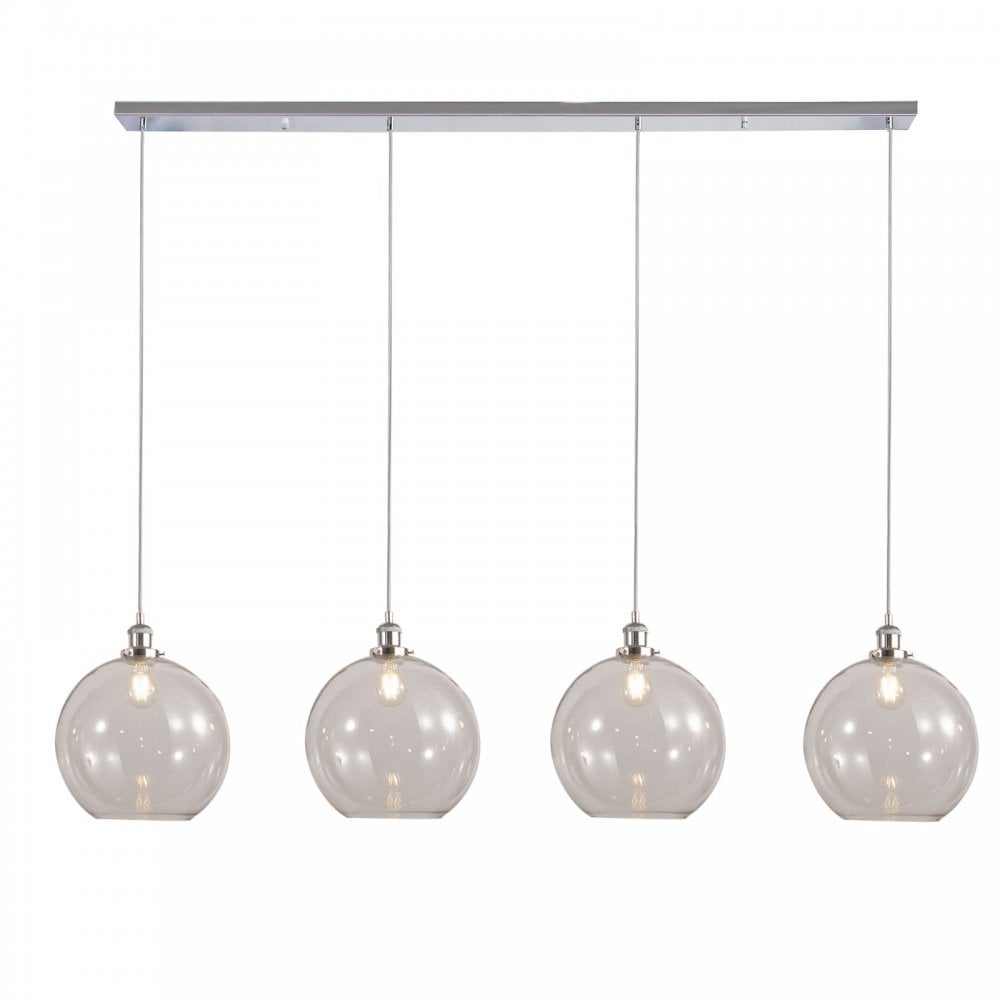 Lewis 4 Light Bar Pendant in Polished Chrome