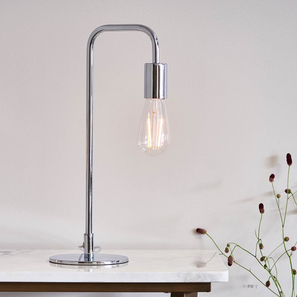 Rubens Polished Chrome Table Lamp