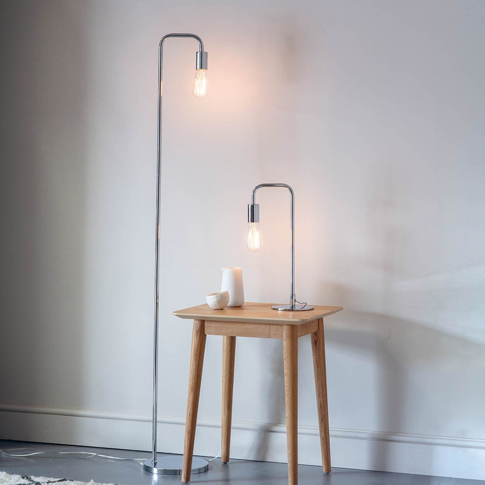 Rubens Polished Chrome Table Lamp