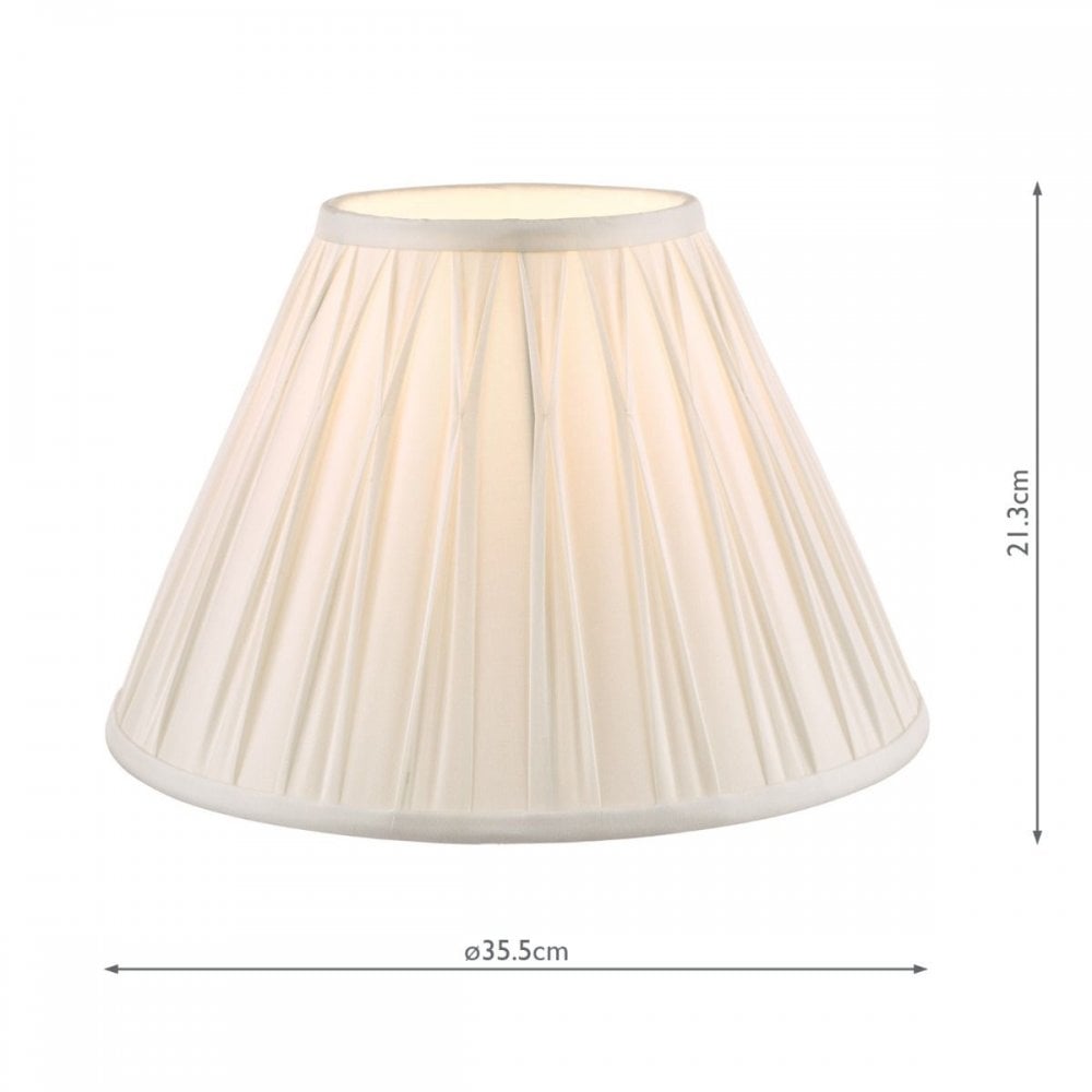 Fenn Silk Drum Shade Silver 350mm