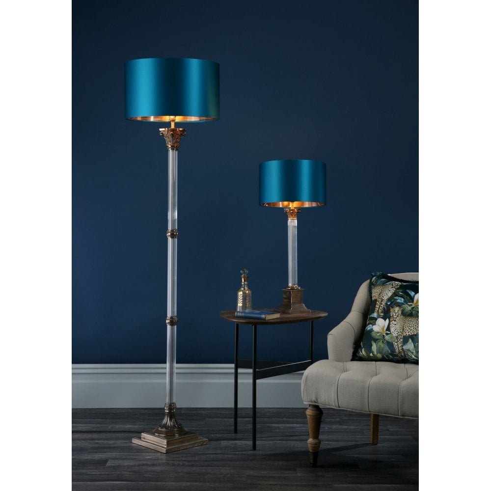 Imperial Floor Lamp Bronze Glass