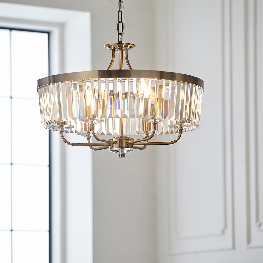 Antique Brass with Clear