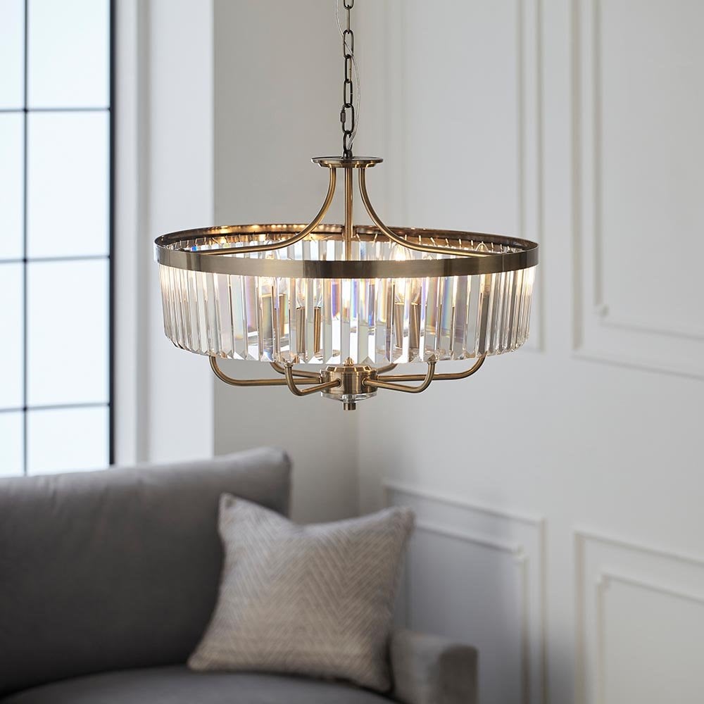 Antique Brass with Clear