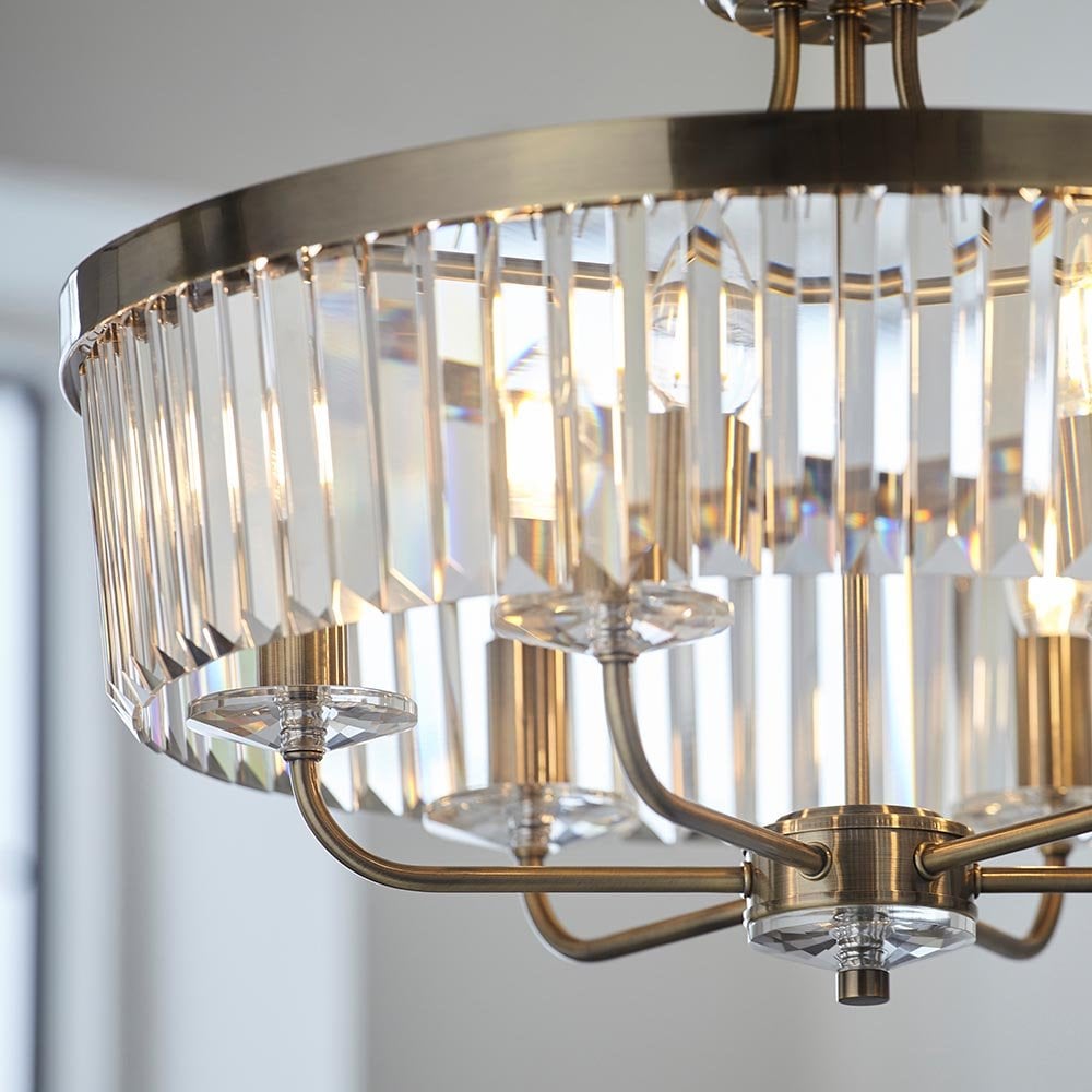 Antique Brass with Clear