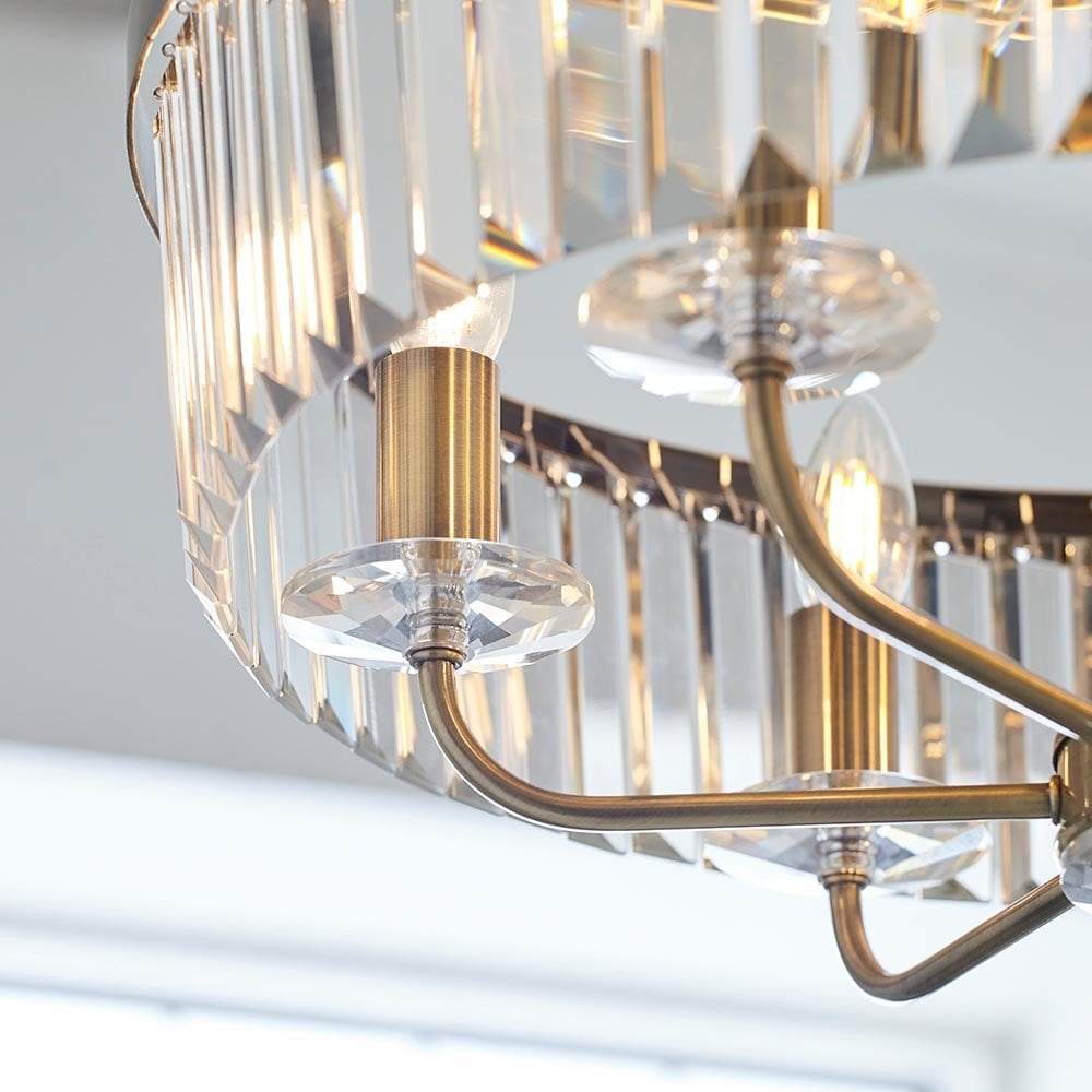 Antique Brass with Clear