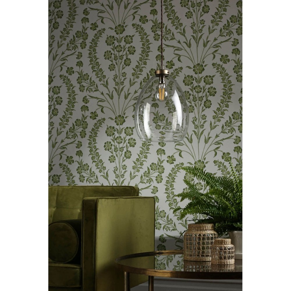 Yeovil Single Pendant in Aged Brass