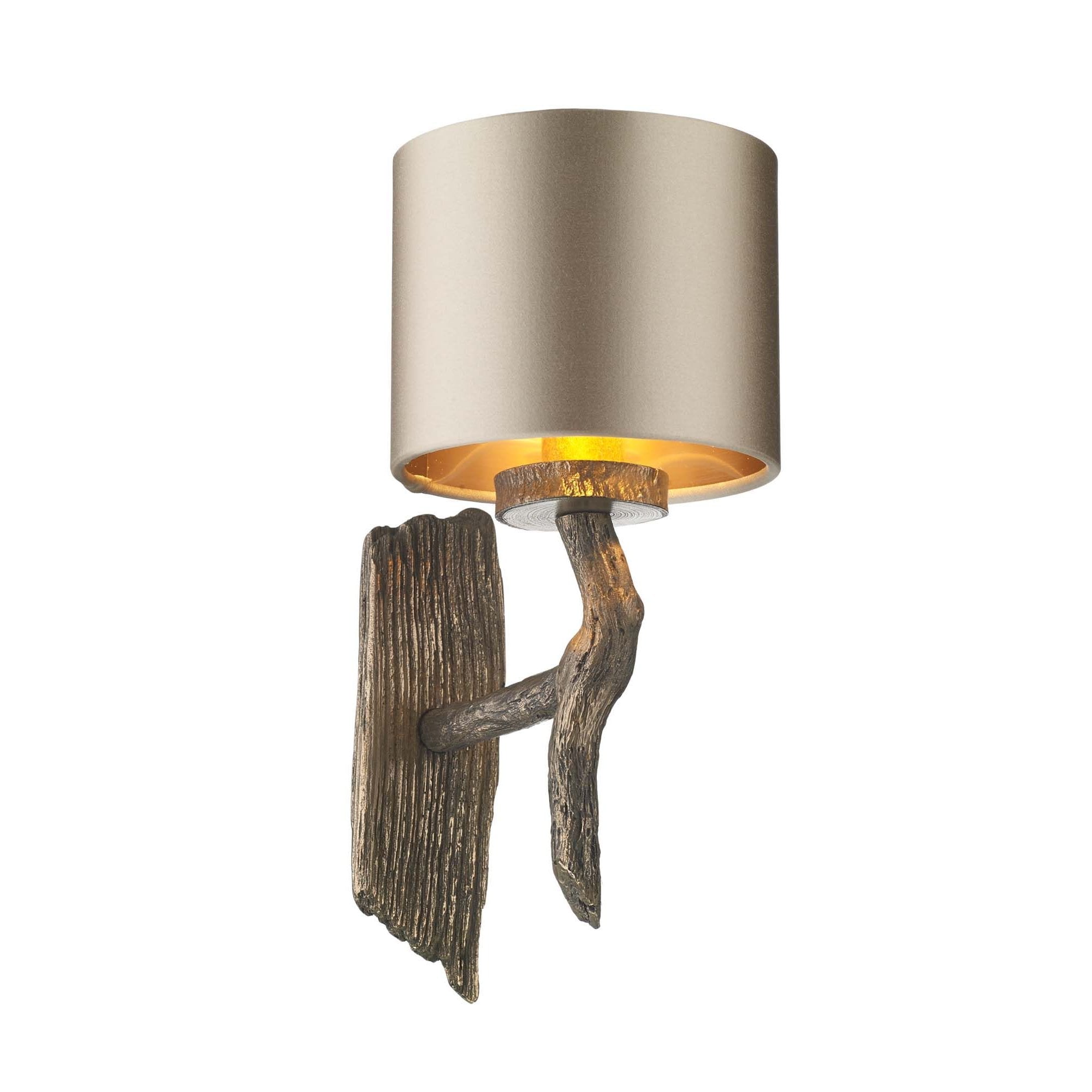 Joshua Single Wall Bracket Bronze Bespoke Shade
