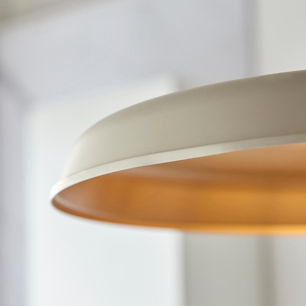 Marie Matt Warm White & Satin Brass Pendant