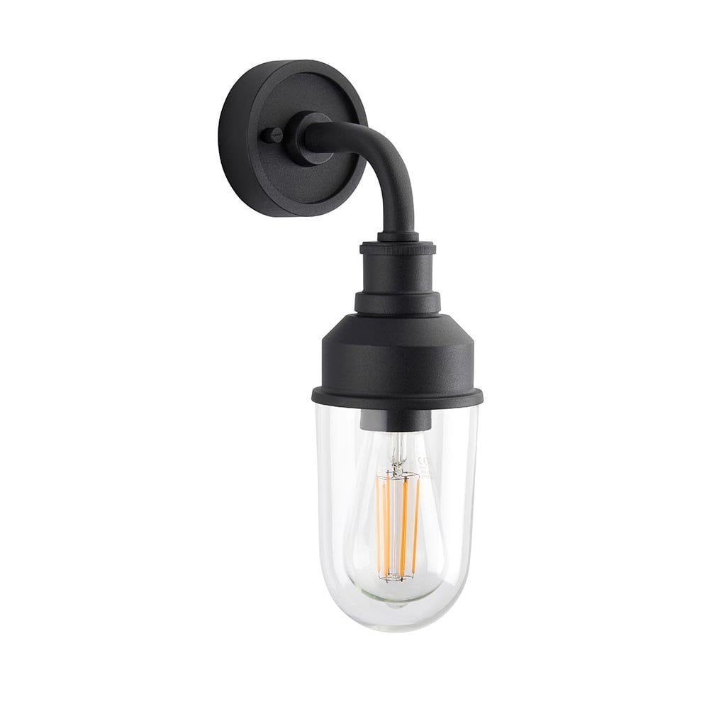 Modern Black Outdoor Wall Light IP44