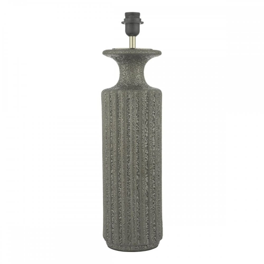 Dugan Black Volcanic Glaze Table Lamp C/W Shade