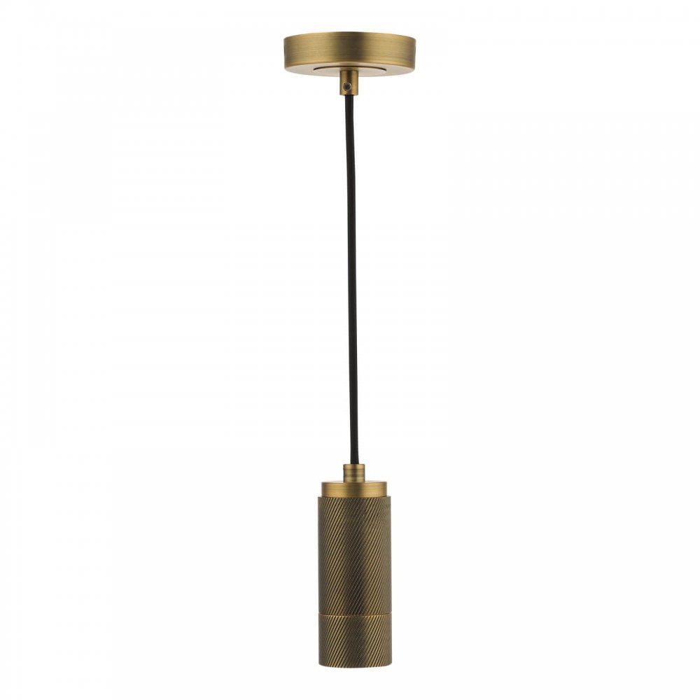 Knurled E27 Brass Suspension