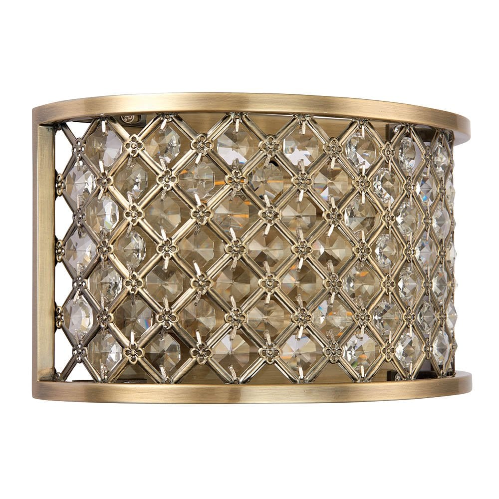 Hudson Wall Light in Antique Brass