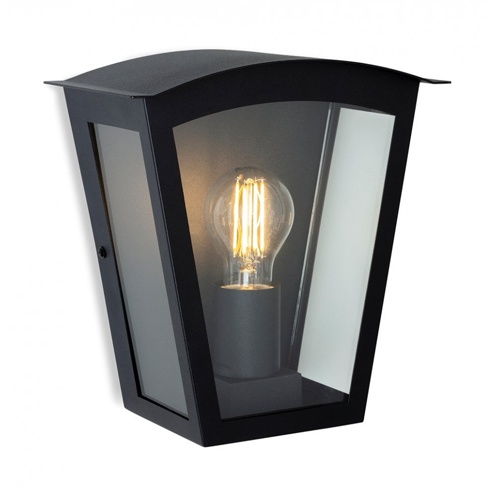 Kingston Outdoor Wall Light in Black Finish IP44