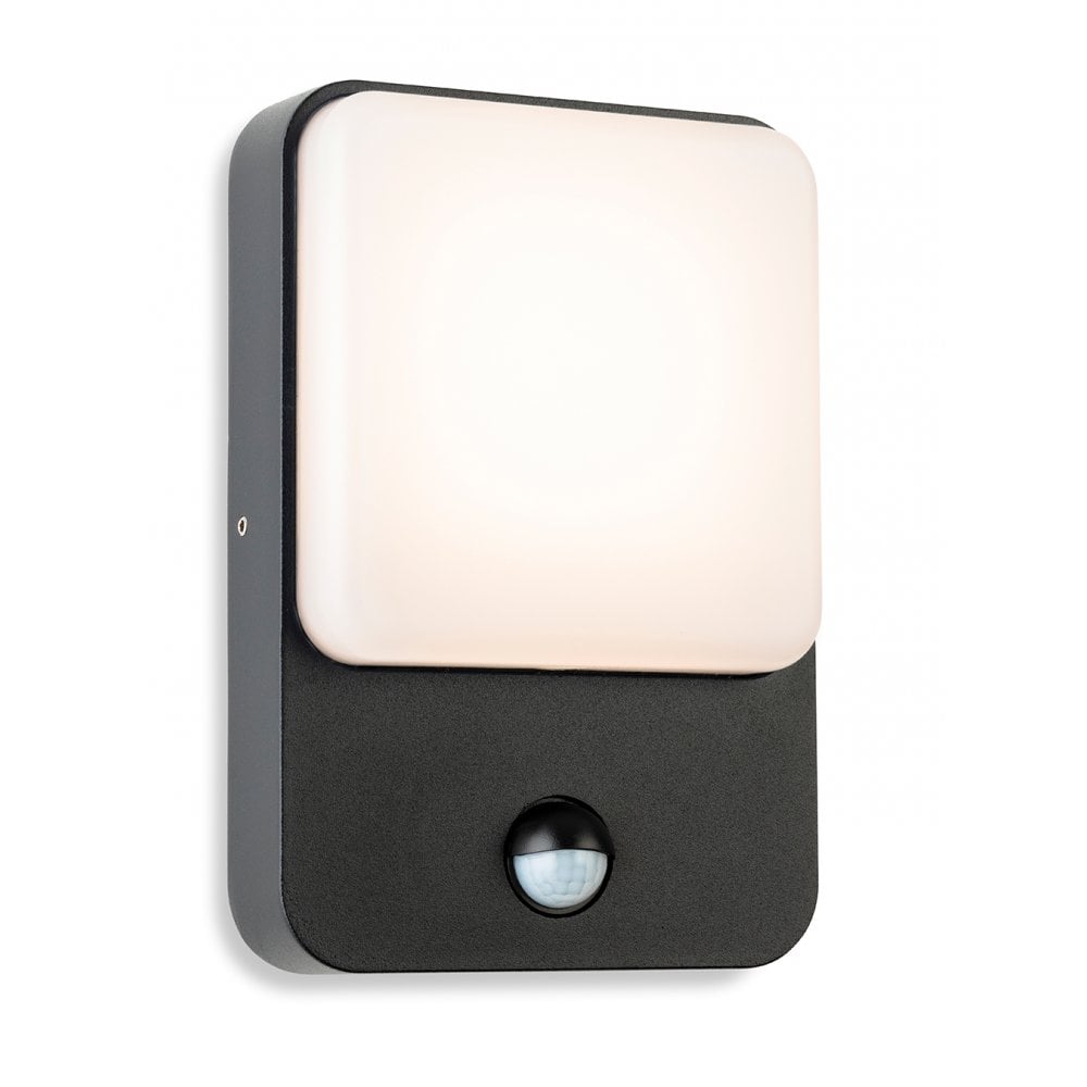 Hero LED Wall Light with PIR Sensor in Graphite Finish