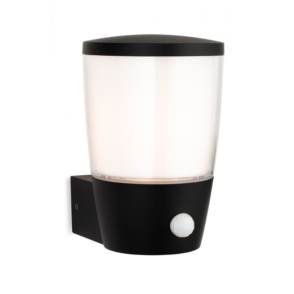 Forbes Black Outdoor Wall Light with PIR Sensor IP44
