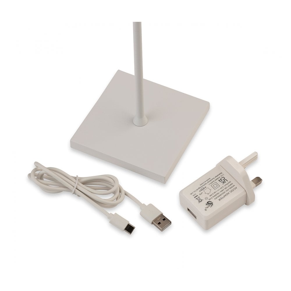 Koko LED Outdoor Table Lamp in White