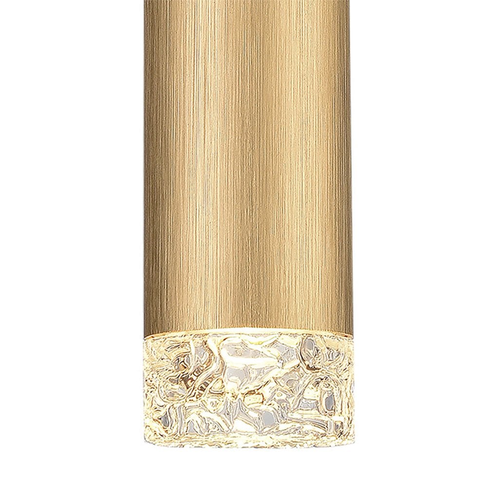 Cordelia Single Pendant in Satin Brushed Brass