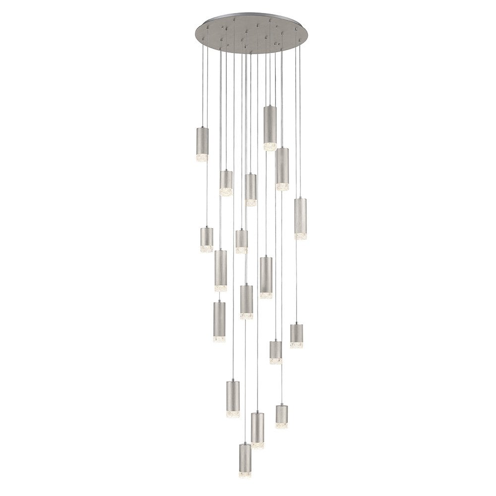 Cordelia Brushed Silver 18 Light Cluster Fitting