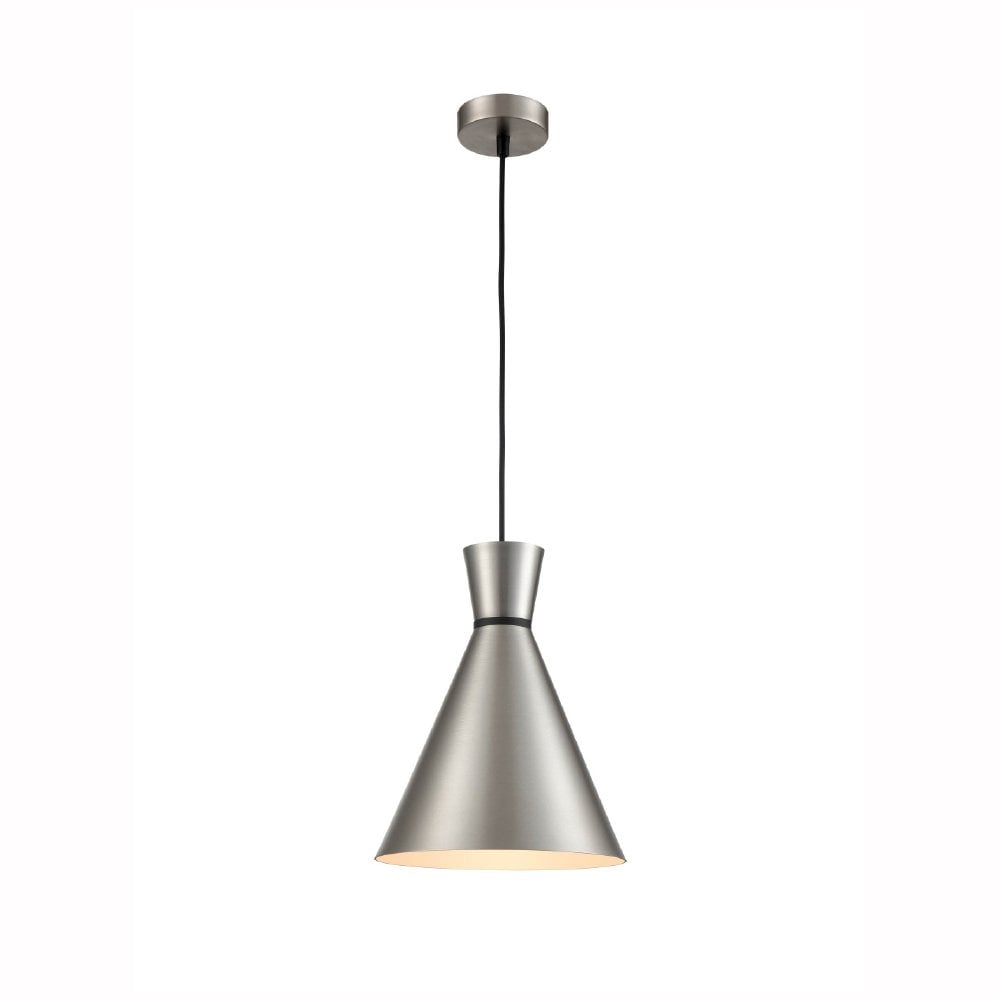 Happy 250mm Single Pendant in Satin Nickel