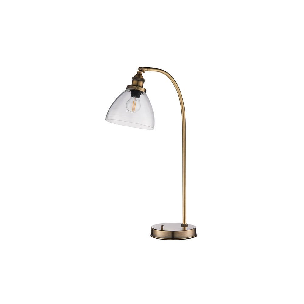 Hansen Table Lamp in Antique Brass