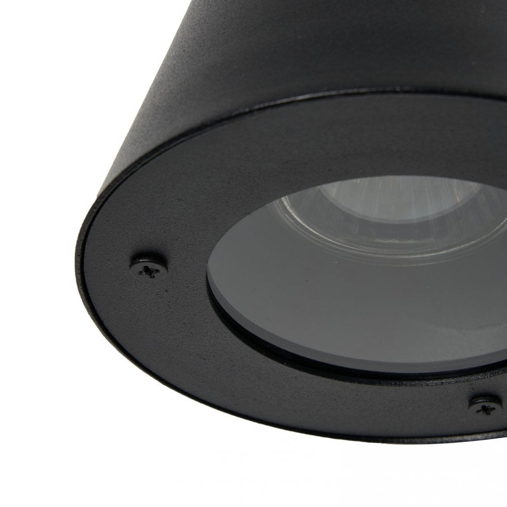 Ives Outdoor Black Finish Wall Light IP44
