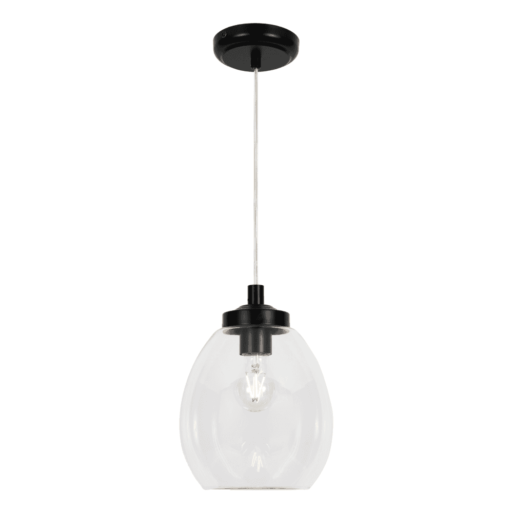 Satin Black Ceiling Fitting Pendant/Semi Flush