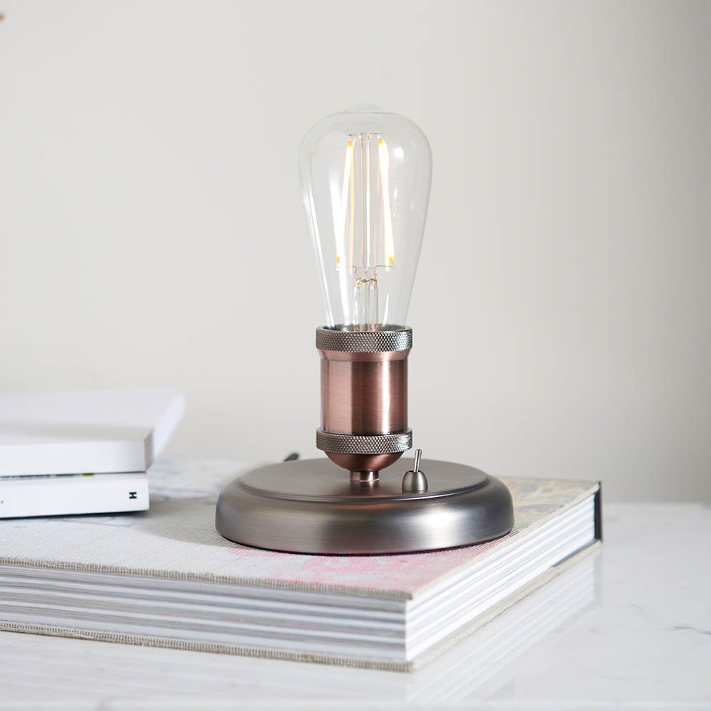 Hal Uplight Table Lamp in Copper Finish