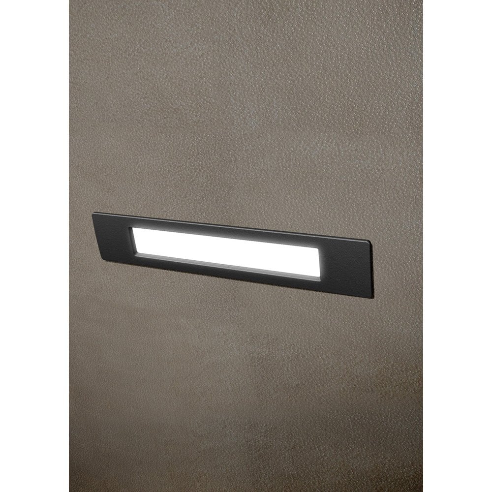 Nina 270mm Recessed Wall Light in Black