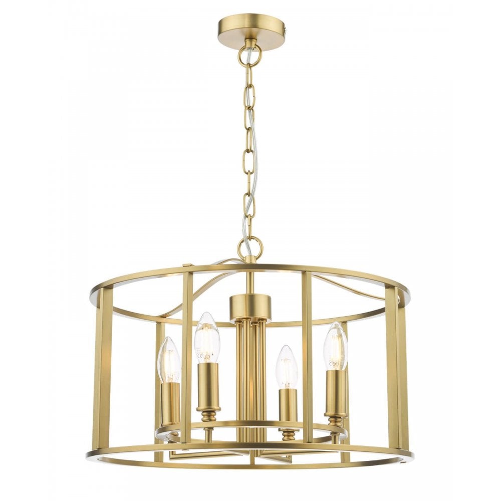 Myka 4 Light Pendant in Brushed Bronze