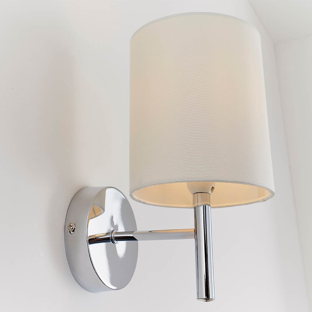 Brio Wall Light in Polihsed Chrome C/W