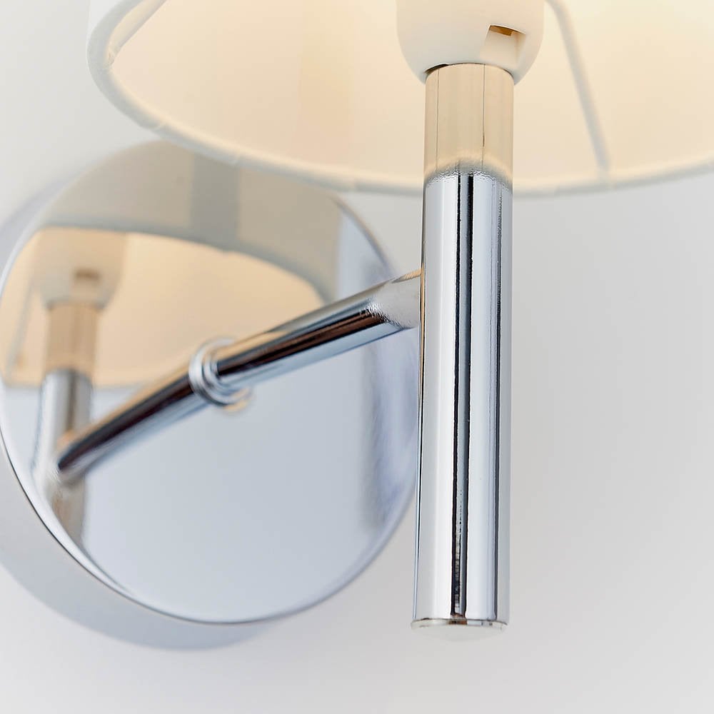 Brio Wall Light in Polihsed Chrome C/W