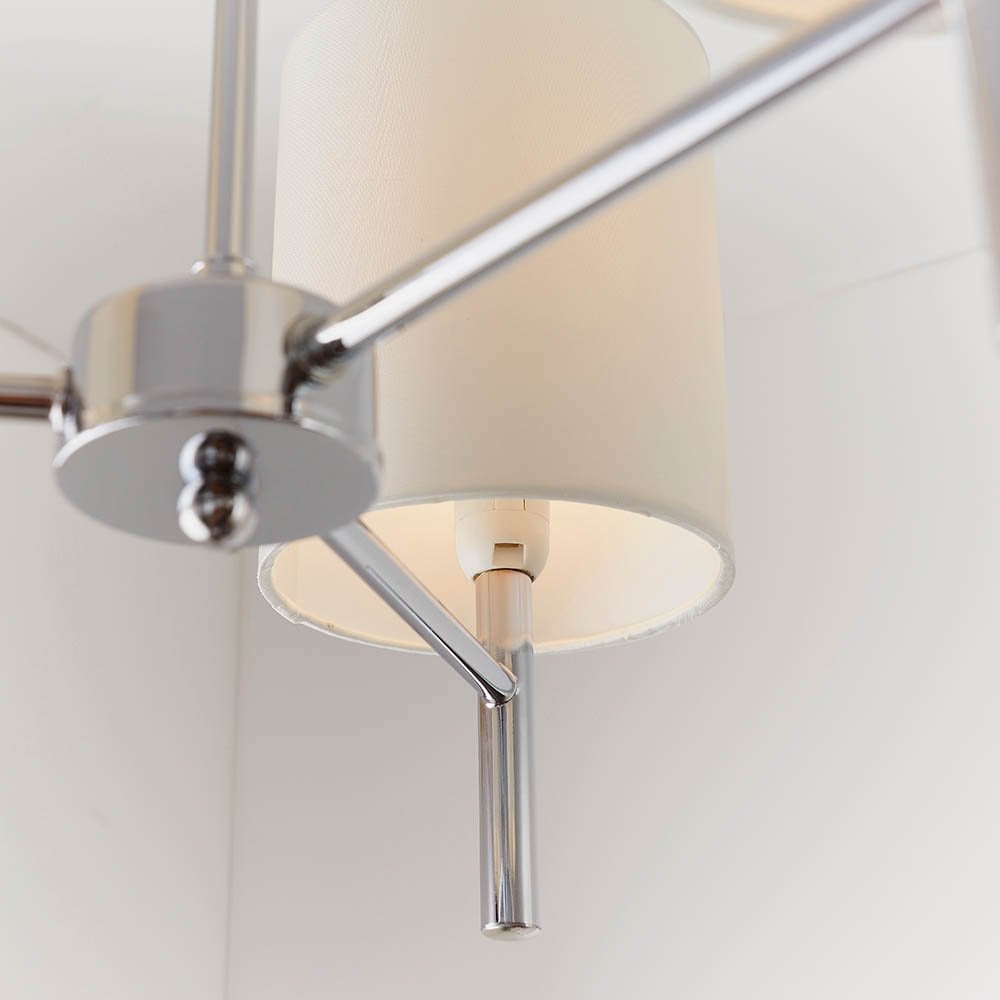 Brio3 Light Semi Flush in Polished Chrome