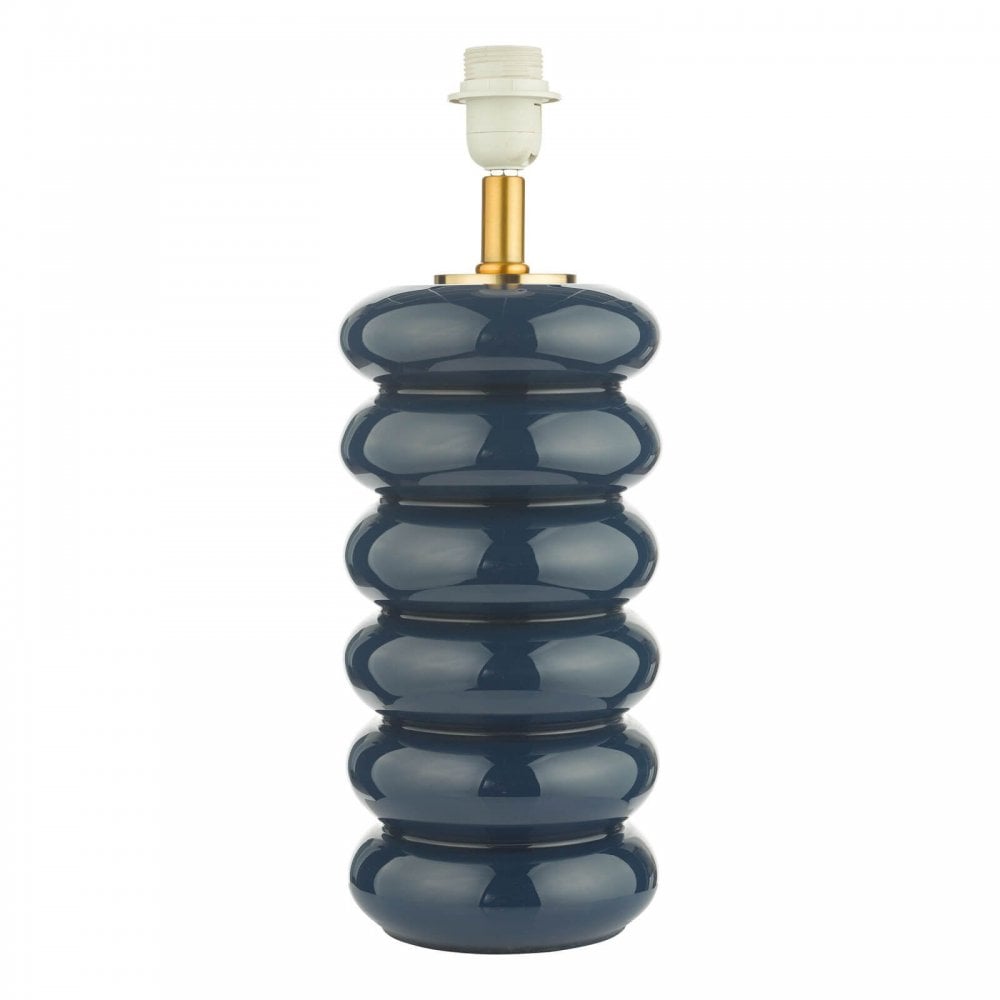 Niamh Blue Glass Table Lamp C/W Shade