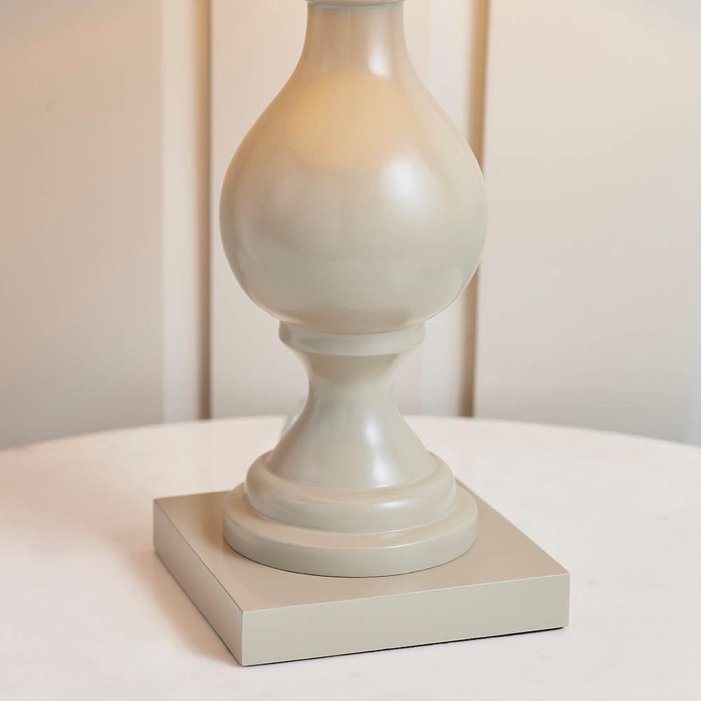Marsham Taupe Table Lamp C/W Shade