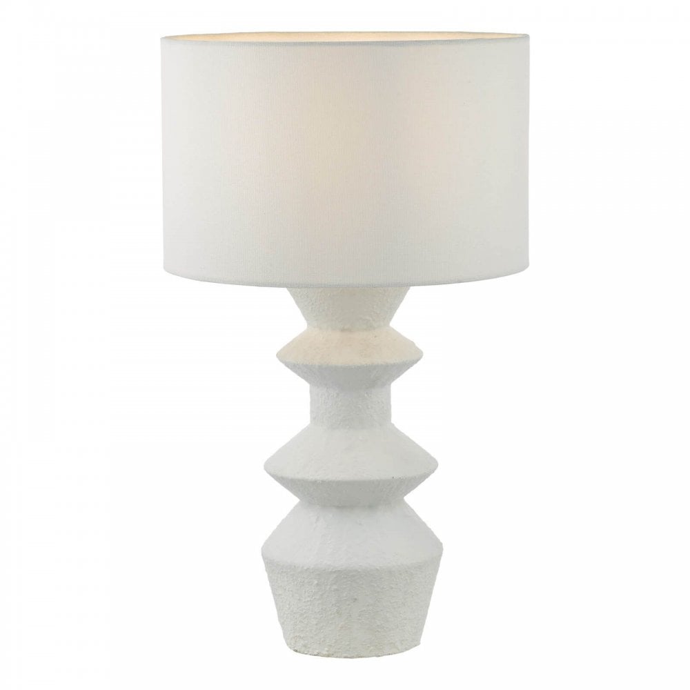 Bidelia Matt White Table Lamp C/W Shade