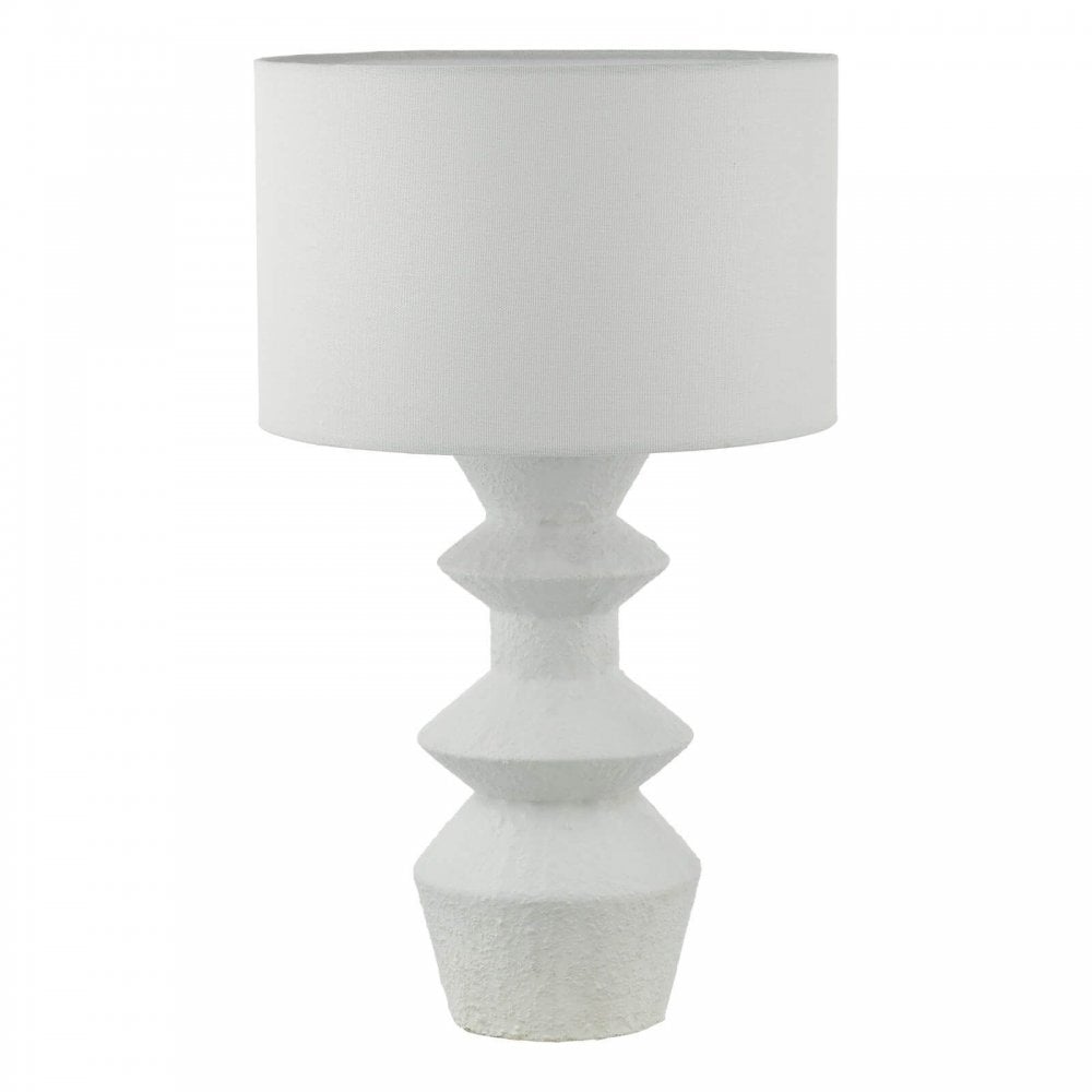 Bidelia Matt White Table Lamp C/W Shade